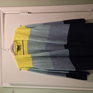 Lane Bryant chenille multi color cardigan sweater size 22/24